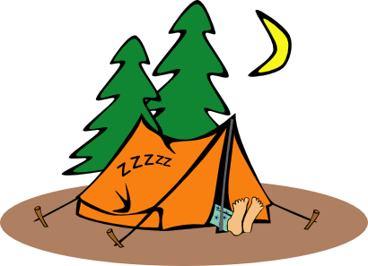 Download free foot tree camping moon tent icon